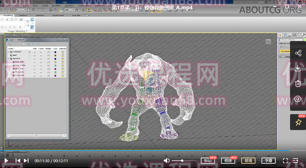 【3Dmax】LM游侠高级动画全流程案例教学之绑定篇