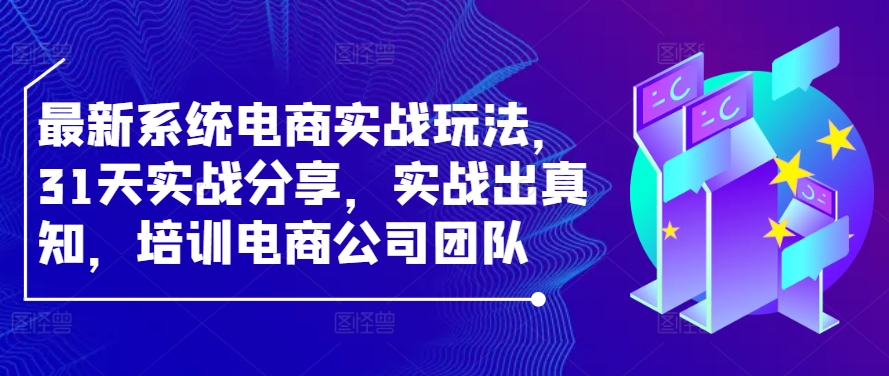 最新系统电商实战玩法，31天实战分享，实战出真知，培训电商公司团队-第1张图片-技术网导航